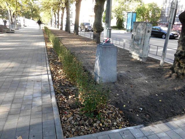 Betona un granīta bruģa/plākšņu ieklāšana ceļiem un laukumiem, ar zālienšūnām stiprināta grants seguma izveide, grants celiņa izbūve koku alejā, ceļa barjeras uzstādīšana, jumta dārza ierīkošana, zāliena un apstādījumu ierīkošana, labiekārtojuma elementu uzstādīšana 9