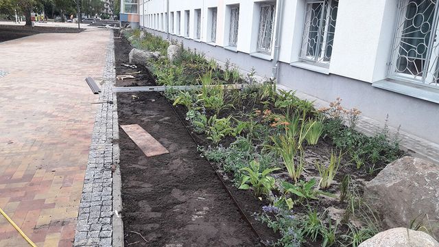 Apstādījumu ierīkošana, labiekārtojuma elementu uzstādīšana 3