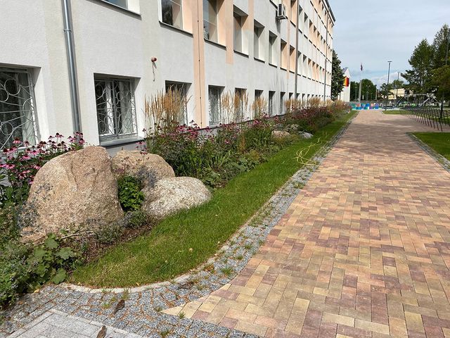 Apstādījumu ierīkošana, labiekārtojuma elementu uzstādīšana 1