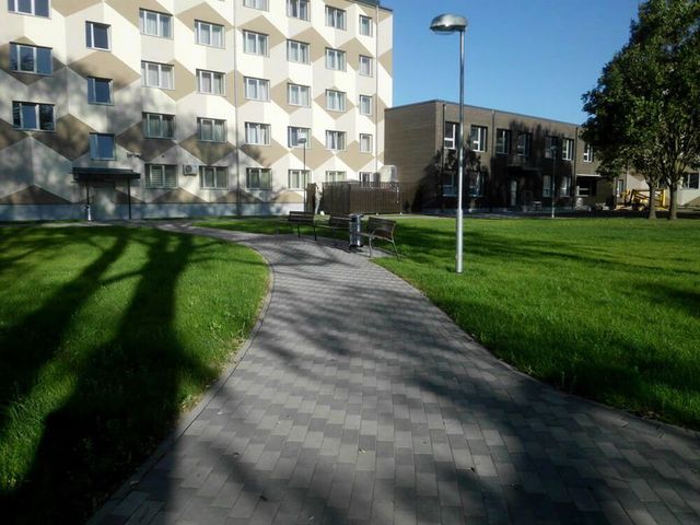 Bruģa un asfalta ieklāšana ceļiem un laukumiem, zāliena un apstādījumu ierīkošana, labiekārtojuma elementu uzstādīšana 20